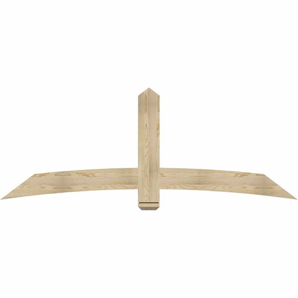 Ekena Millwork Bellingham Rough Sawn Timber Gable Bracket, Douglas Fir, 84"W x 31"H x 2"D x 6"F, 9/12 Pitch GBW084X31X0206BEL00RDF - main